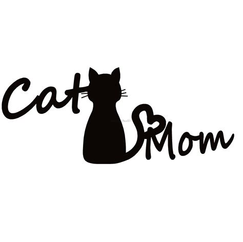 Cat Mom Love Window Decal Cat Mom Love Window Sticker 7314