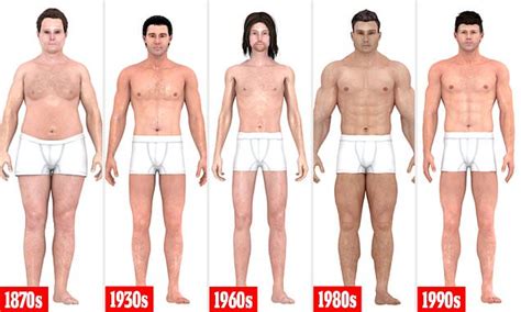 How The Perfect Male Body Has Changed Over Years Daily Mail Online