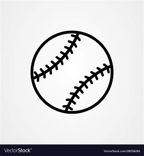 Baseball Icon Logo Design Royalty Free Vector Image
