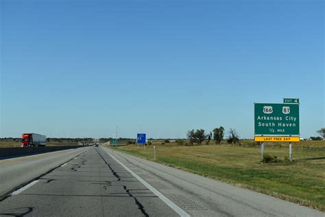 Interstate 35 North Oklahoma To Wichita Aaroads Kansas