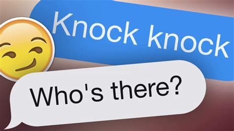 12 Hilarious Knock Knock Jokes Text Messages No Voice Youtube