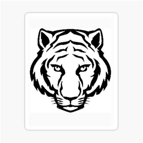 Tiger Face Sticker By Designernabil Redbubble