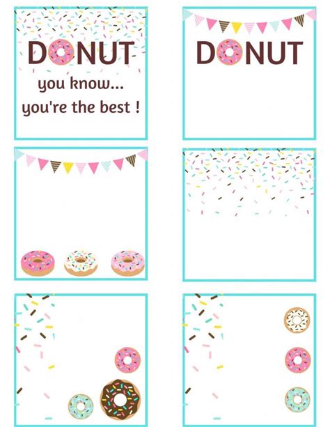 Rice Krispie Donuts Free Donut Printable Leah With Love Donut