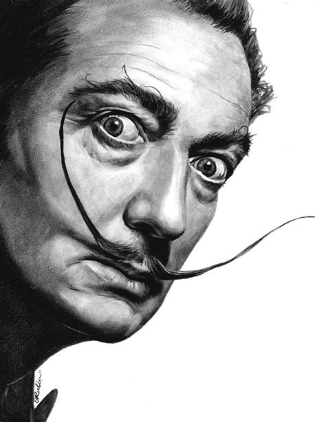 Salvador Dali Portrait Painting By Olga Tereshchuk Fine Art America