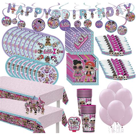 Lol Suprise Birthday Party Supplies Girls Childrens Tableware And Party