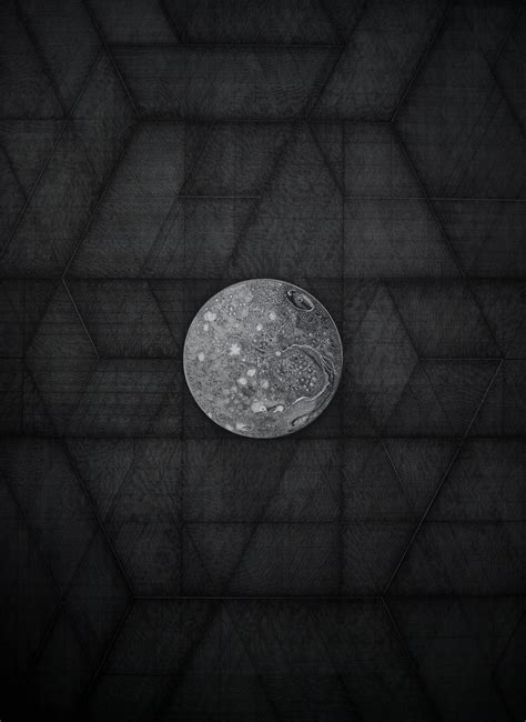 Titania Moon Of Uranus By Mark Lascelles Thornton Rotring Pen On