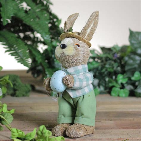 Northlight 10 Spring Sisal Easter Standing Bunny Rabbit Figure With