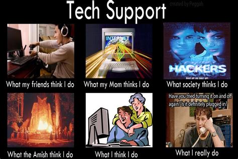 Tech Support Meme What I Think I Do Etc