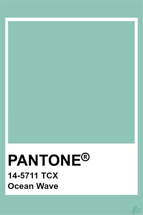 Pantone Ocean Wave Pantone Color Pantone Colour Palettes Pantone Tcx