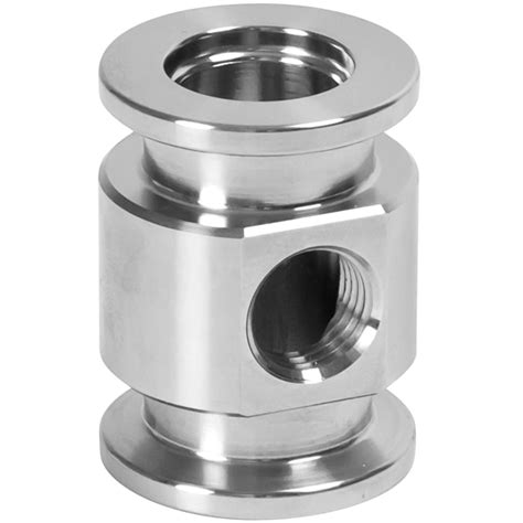 Adapter Kf 16 To Double 1 4 In Npt Female Flange Size Iso Kf Nw 16 Stainless Steel