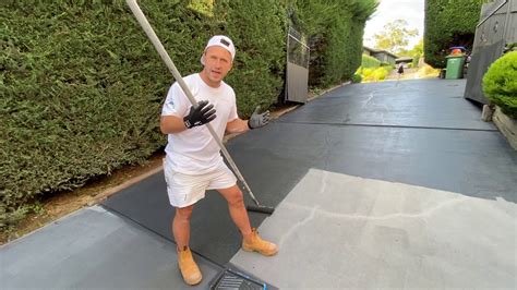 How To Paint Your Driveway And Exterior Concrete Youtube