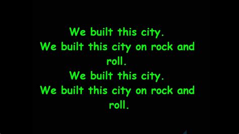 We built this city is like mickey mouse. Starship - We built this city (with lyrics) - YouTube