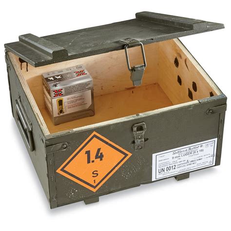 Czech Military Surplus Wooden Ammo Crate Like New 3136 Hot Sex Picture