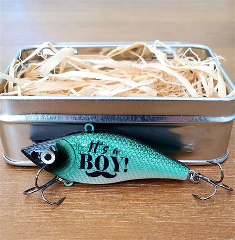 Fishing Themed Gender Reveal Lure Custom Baby Reveal Fishing Etsy