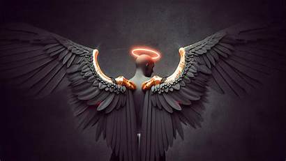 Wings Angel Demon Wallpapers Devil Desktop Fantasy