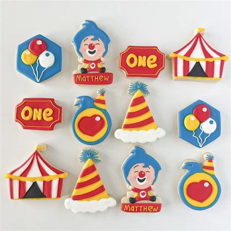 1 Dozen Of Cookies Contains 2 Shape Of Plim Plim Clown 2 Balloons