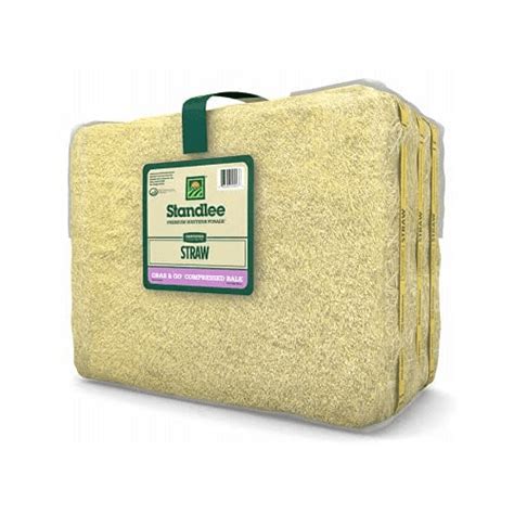 Standlee Hay Co Certified Straw Grab And Go Straw Compressed Bale 36