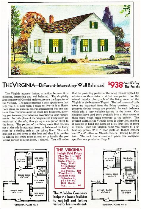 The Virginia Kit House Floor Plan Made By The Aladdin Company In Bay
