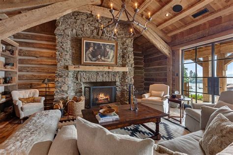 Before And After Cozy Log Cabin Living Room Make House Cool
