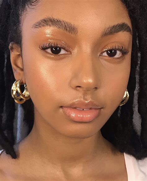 tiara willis on twitter natural glowy makeup dark skin makeup makeup for black women