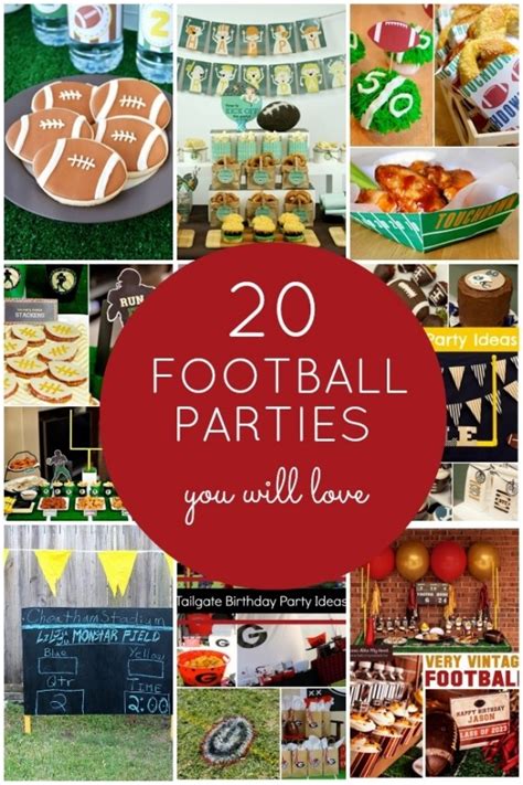 20 football party ideas craft gossip