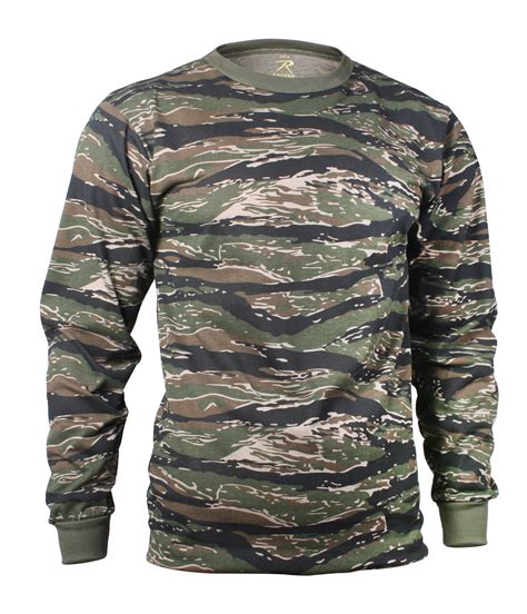 Rothco 66787 Long Sleeve Camo T Shirt Tiger Stripe Camo Ebay
