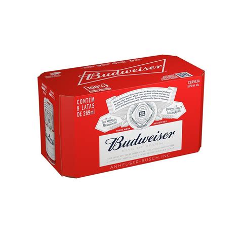 Cerveja Budweiser American Lager ml Lata Pack C Pão de Açúcar