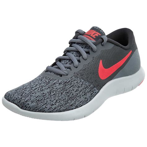 Nike Nike Womens Flex Contact Shoes Cool Grey Solar Red Anthracite
