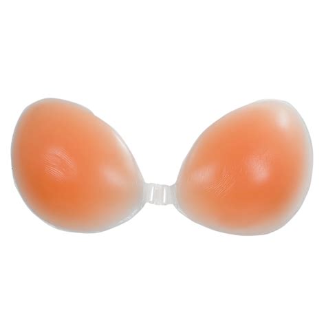 NEWNEW Women Self Adhesive Silicone Nude Color Backless Strapless Bra