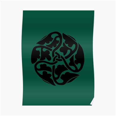 Trinity Knot Leaves Celtic Knot Work Poster For Sale By Kellymavis