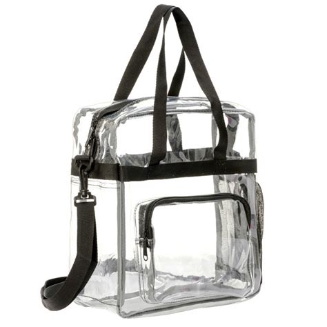 12 Inch Transparent Clear Pvc Stadium Approved Top Handle Tote Bag By