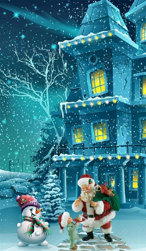 ⛄️🌲🎅🌲⛄️ | Android wallpaper, Wallpaper, Christmas