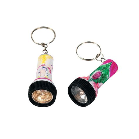 Diy Mini Flashlight Keychains 12 Pc Oriental Trading Keychain