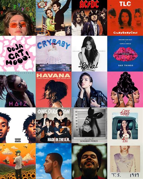 Music Album Collage Kit Digital Download 80 Pcs Album Wall Etsy