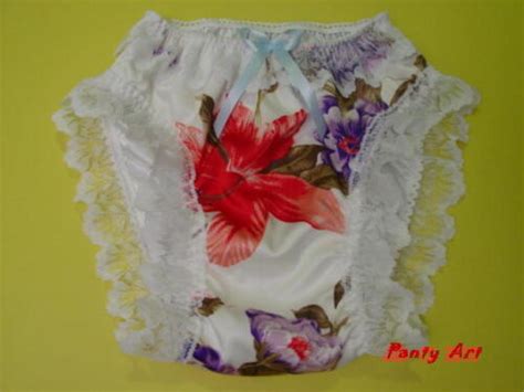 Dbl Silky Satin Frilly Sissy Panties Choice Of Colors Ebay