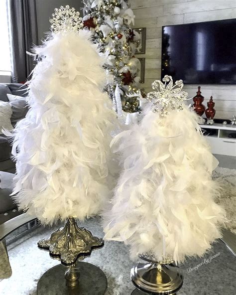 Diy Feather Christmas Trees Designs By Jeana Diy White Christmas