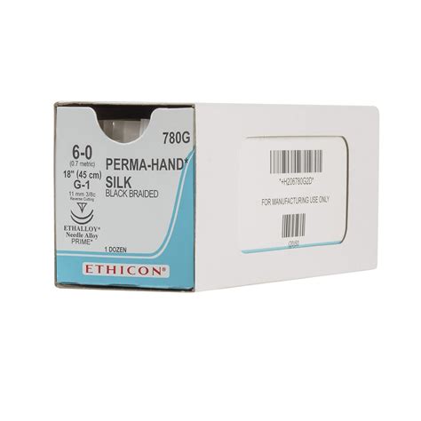 Ethicon 780g Perma Hand Silk Suture Natural Non Absorbable