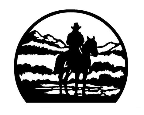 20 Best Collection Of Western Metal Art Silhouettes Wall Art Ideas