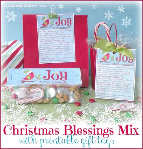 Caramel Potatoes Christmas Blessings Mix With Printable Tags