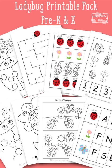 Ladybug Worksheets Worksheets For Kindergarten