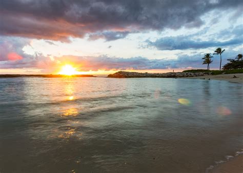 Sunset At Koolinas Lagoon 4 In Hawaii Photograph For Sale As Fine Art