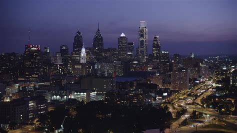 5k Aerial Stock Footage Video Of The Downtown Philadelphia Skyline