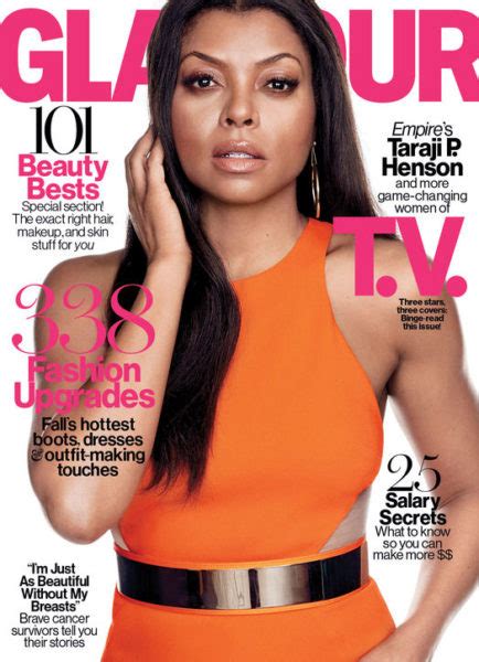 Gotta Love Her Taraji P Henson Nabs 1 Of 3 Covers For Glamour Magazines October 2015 Issue