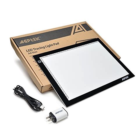 agptek new a4 led artcraft tracing light pad extra large active area ultra thin stepless
