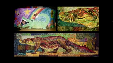 susan carlson fabric collage crocodylus smylus slideshow youtube