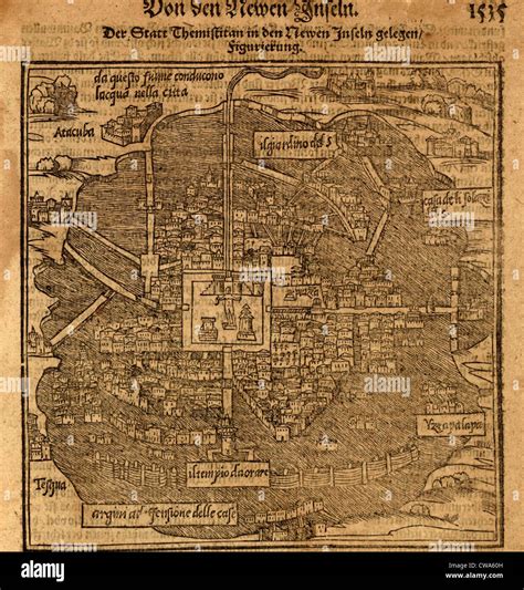 Th Century Map Of The Aztec City State Of Tenochtit Vrogue Co