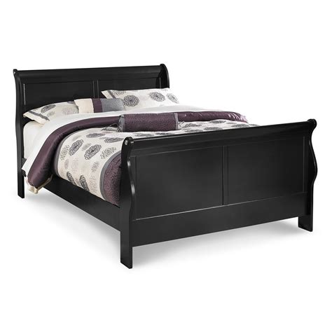 Neo Classic Black Queen Bed American Signature Furniture