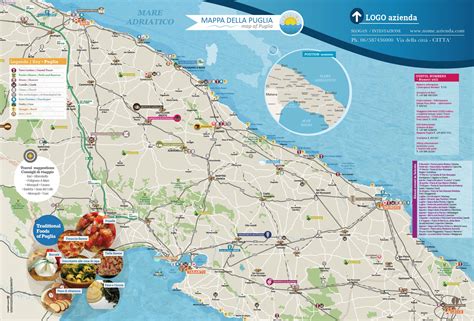 Verrà presentata una mappa dettagliata. Mappa territorio Puglia - Cartina territorio Puglia ...