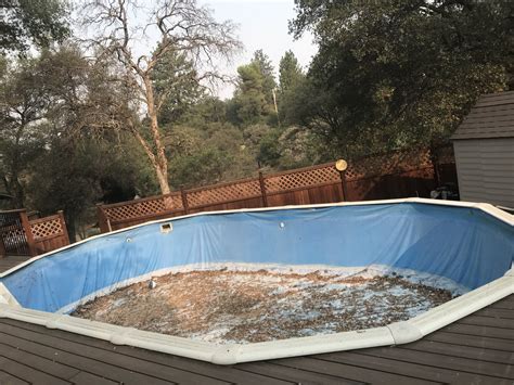 16x28 Doughboy Above Ground Pool Liner Installation In Auburn Ca