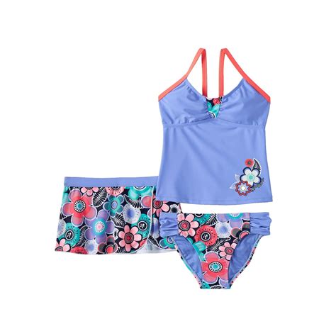 Girls 7 16 Zeroxposur Floral Tankini Swimsuit And Shorts Set In 2020